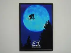 A4 額付き ポスター E.T. スピルバーグ 映画 イーティー ET 月