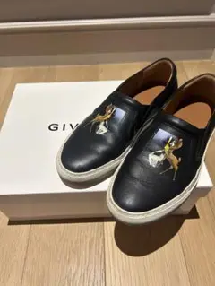 Givenchy バンビプリント ブラック スリッポン　37