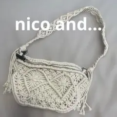 nico and... マクラメ　ボディバッグ