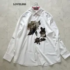 LOVELESS nowartt 長袖シャツ フラワープリント メンズ