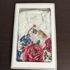 Lake Alster 花柄ハンカチ レース付き