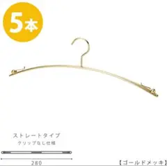 美品 TAYA ランジェリーハンガーインナー ゴールド 5本セット