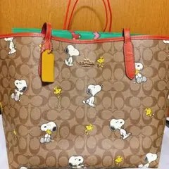 新品未使用 招待者限定 coach × スヌーピー限定コラボ トートバッグ