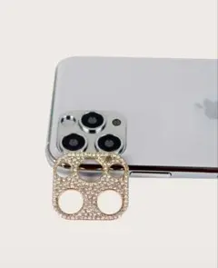 ゴールドクリスタルカメラレンズカバー　2個iPhone11pro 新品未開封