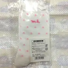 ミキハウス ホワイト ピンクドット 17-19cm MIKIHOUSE靴下
