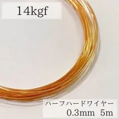 超特価　14kgf ハーフハードワイヤー　0.3mm 5mパーツ