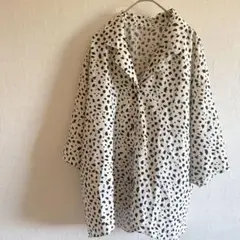 レオパード柄 オープンカラーシャツ