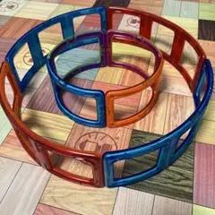 正規品　刻印付き　マグフォーマー　アーチ長方形4枚　アーチ型三倍正方形4枚