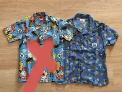 キッズ 柄シャツ アロハシャツ Lee 120 美品