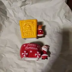 クリスマス サンタクロース 　トナカイ　小物入れセット