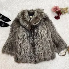 SAGA FOX サガフォックス リアルファーコート 金タグ 高級 毛皮