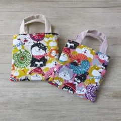 ミニトート　ハンドメイド　ギフト　ポーチ　柴犬