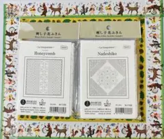 19オリムパス刺し子花ふきん布パック2個セット