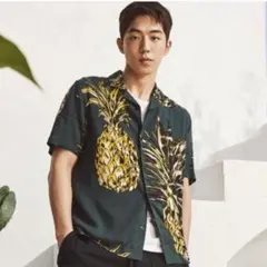 H&M 韓国 ナムジュヒョク 着用アイテム エイチアンドエム XS 半袖シャツ