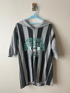 メトロスポーツウェア XL フード付きストライプウェア
