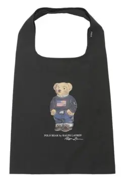 POLO RALPH LAUREN ショルダーレインバッグ ポロベア柄ブラック色