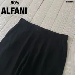 90'sALFANIアルファニスラックスパンツUS古着ヴィンテージブラック