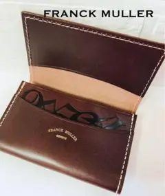 【新品未使用】 フランクミュラー カード・名刺入れ FRANCK MULLER - フランクミュラー 未使用保管品 レザー カード