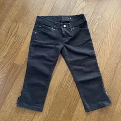 COCO DEAL ブラック クロップドパンツ レディースM