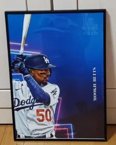 LAドジャースムーキーベッツ MLB！A3サイズポスターフレーム付き①各種