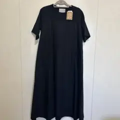 【新品未使用品】✨ビアズリー カットコンビフレアワンピース 黒
