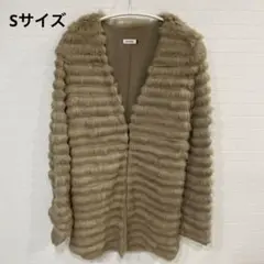 【最高級◎シルク100%】 ルシェルブルー ラビットファーカーディガン アウター