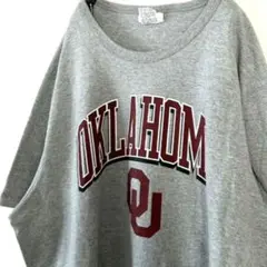 チャンピオン オクラホマ Tシャツ XL グレー 灰色 古着