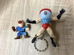 キン肉マン　王位争奪戦編　ミキサー大帝 ミートくん キーホルダー　＋おまけ