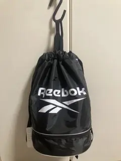 新品　Reebokリーボック　リュック　ナップサック　ブラック×ホワイト