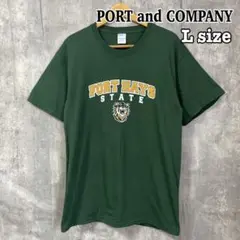 カレッジ FORT HAYS STATE Tシャツ L 緑 タイガース 古着