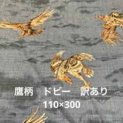 鷹柄　訳あり　耳から　５センチ位に 染めむら有り　ドビー