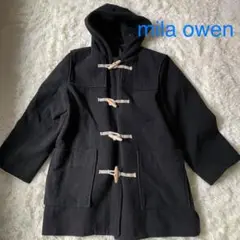 高級 mila owen ダッフルコート ブラック ウールコート トグル
