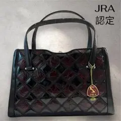 JRA認定 がま口 ハンドバッグ