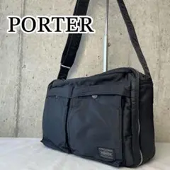 PORTER タンカー ショルダーバッグ カメラバッグ 2層 ブラック