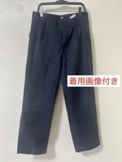 ネイビー　スラックス