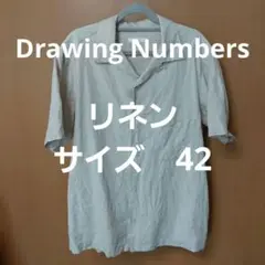 USED Drawing Numbers リネン　半袖シャツ サイズ42