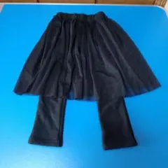 黒いレギンスとチュールスカートのセット、110