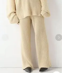 BASERANGE ベースレンジ MARU PANTS COTTON RIB