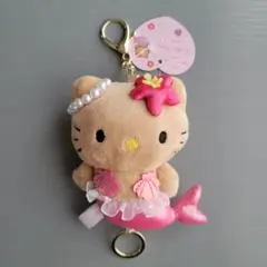 サンリオ ハローキティ 日焼け リール付きマスコット マーメイド キーホルダー