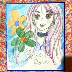 Blue Rose's 手描きアート