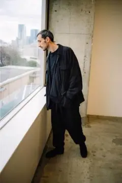 コモリ24ss シルクネップ　ミリタリージャケット　サイズ3