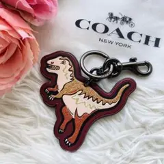 ♡コーチ♡COACH レキシー バッグ チャーム キーリング キーホルダー 恐竜
