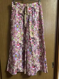 ＆ellecyピンク ワイドパンツ