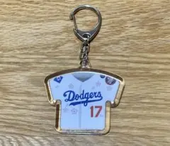 未使用）大谷翔平 東京シリーズ サイン入り桜プリントユニフォーム型 キーホルダー