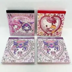 【新品未開封】キティ&マイメロディ＆クロミ　メモ帳　飴ノ森ふみか　計4個