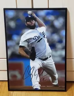 ドジャースフリーマン.キケ.カーショー他 MLB！A3サイズポスターフレーム付き