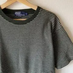 90s ポロラルフローレン　ボーダーT 裾ポニー