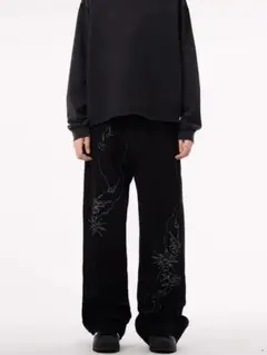 Ninety nine Genesis embroidered denimデニム