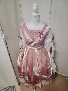 【タグつき新品未使用】中華風鶴柄ロリータワンピース