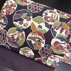6-37 名古屋帯 九寸 美品 正絹 着物 名古屋仕立て